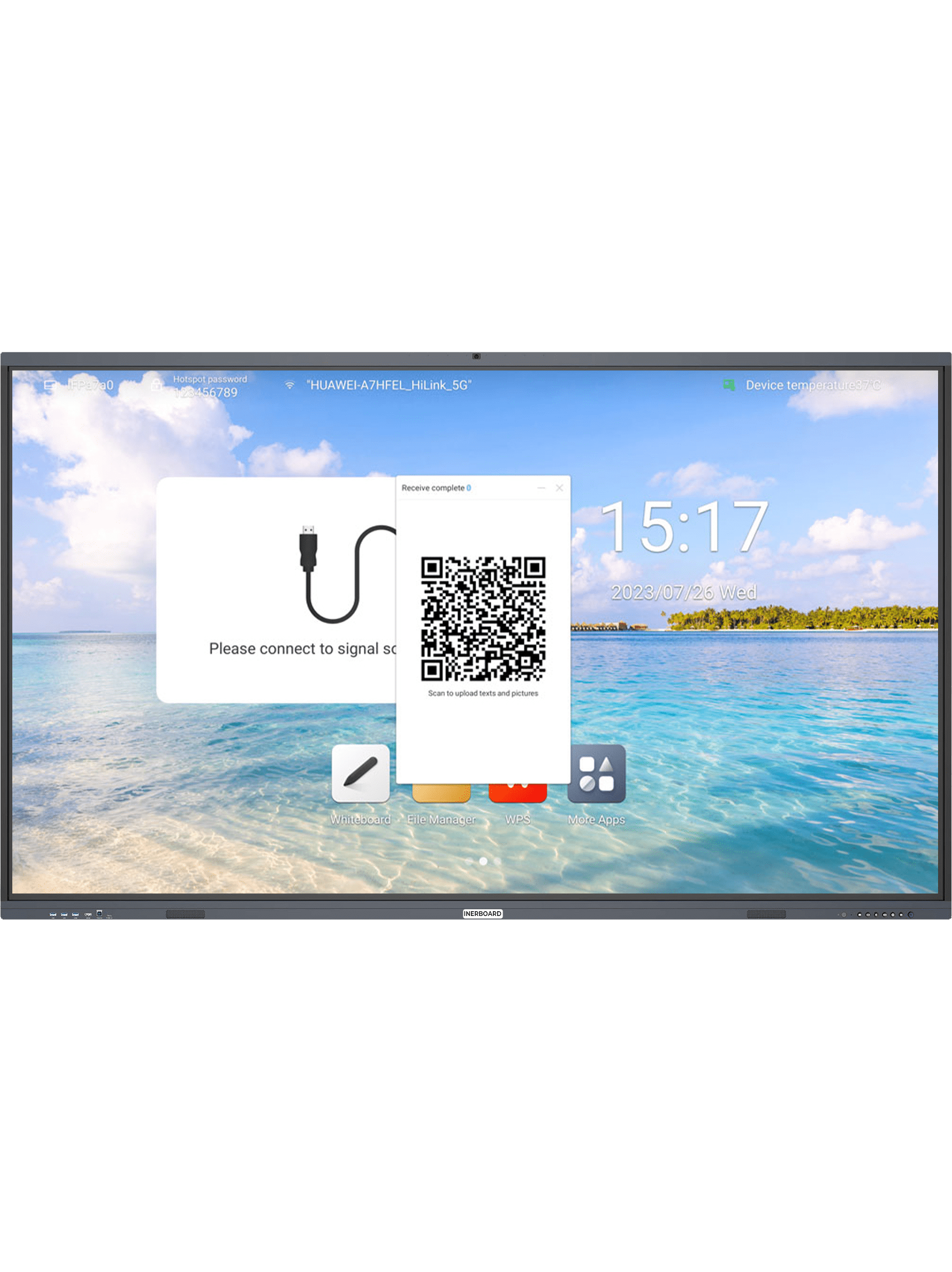 Une solution innovante qui dépasse le vidéoprojecteur. Diffusez sans fil le contenu de vos appareils mobiles, avec simplicité, fluidité et sans aucun réglage préalable.
